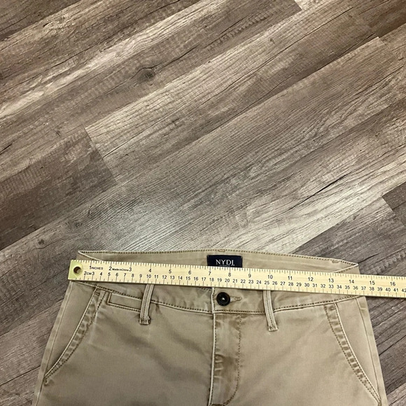 NYDJ Women’s Straight Leg Pants Size 4 In Beige Stretch Full Length Lift Tuck - Picture 2 of 10